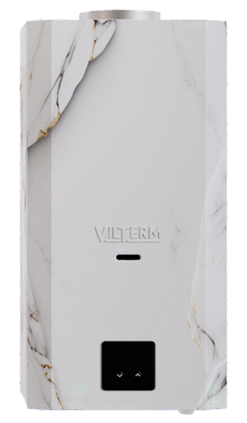 Газовая колонка VilTerm E11 Мрамор белый (с модуляцией) от интернет-магазина Climateon