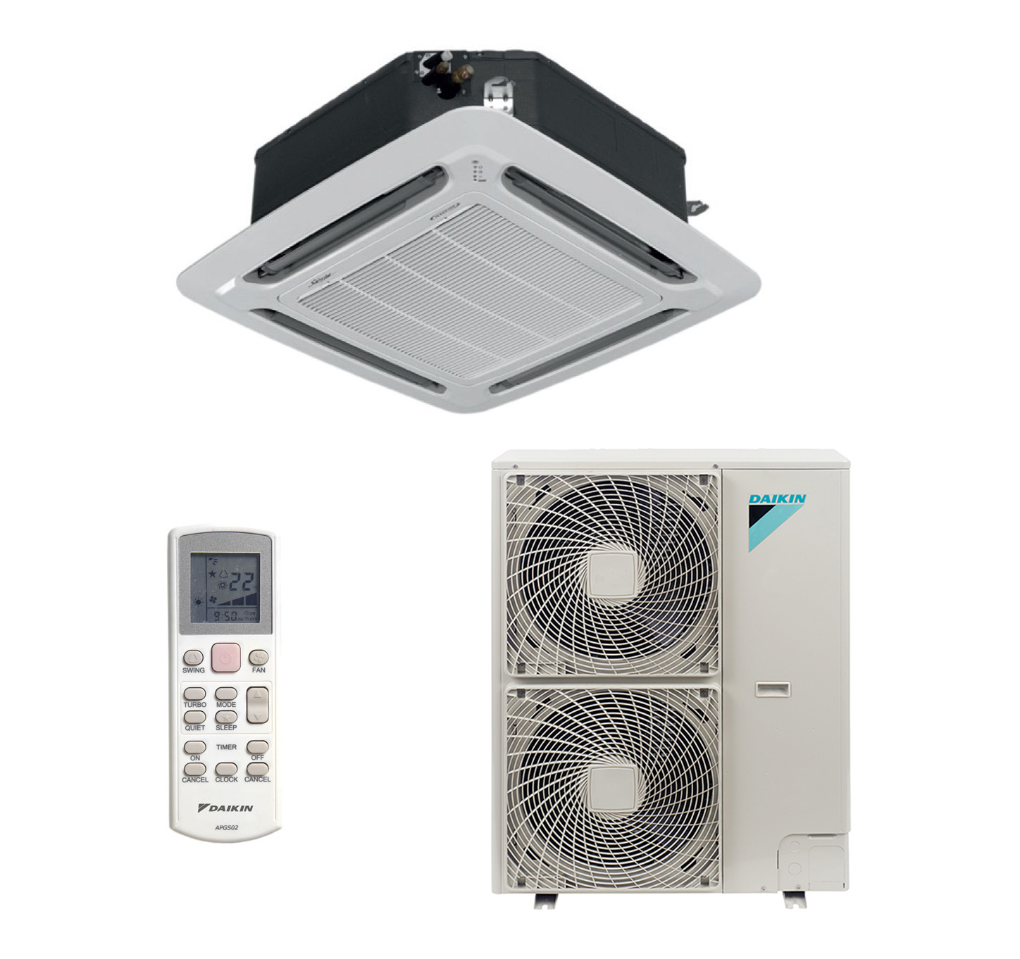 Кондиционер кассетный Daikin ACQ140D/AZQS140BY1 от интернет-магазина ClimateON